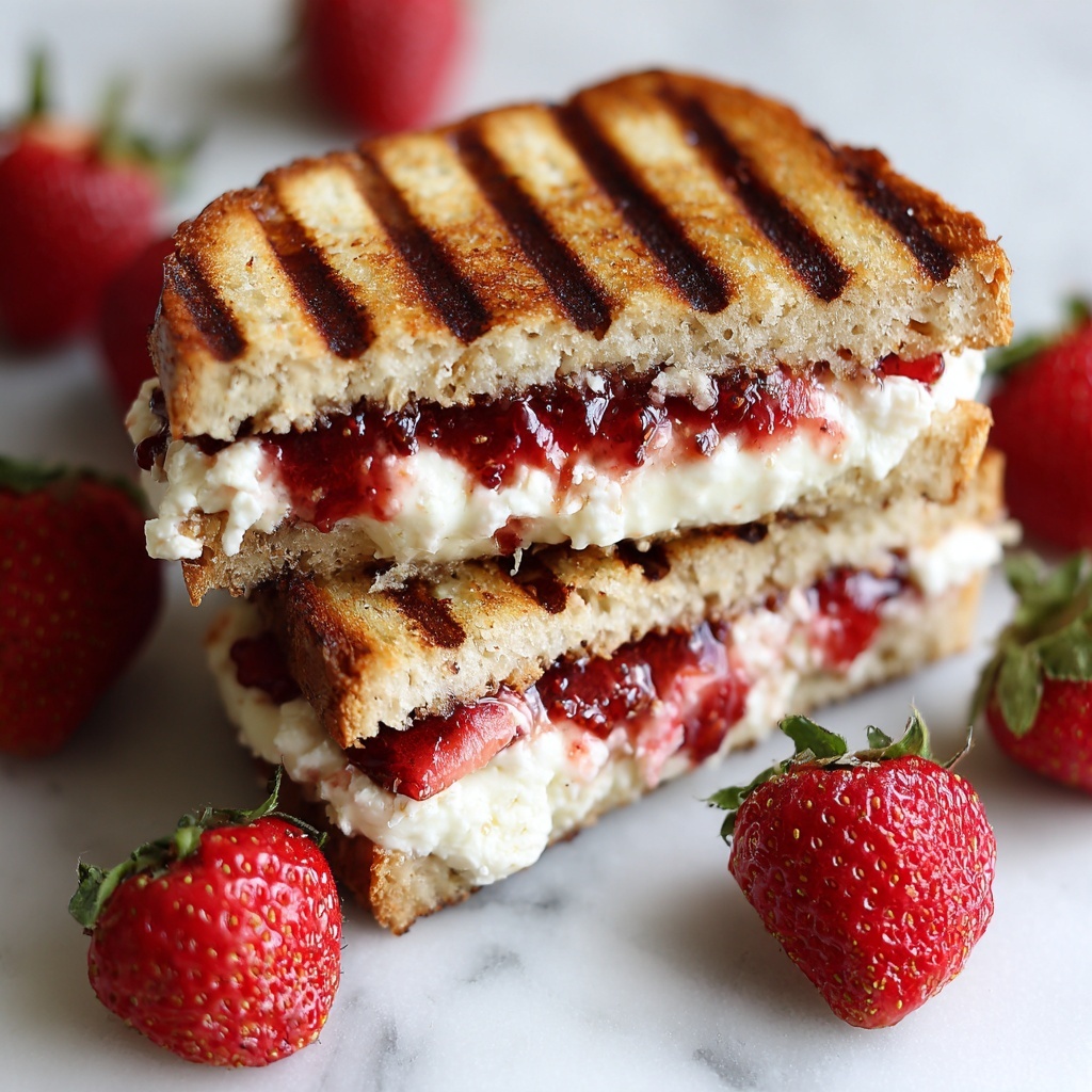 Strawberry Cheesecake Sandwiches Recipe - Recipe Image
