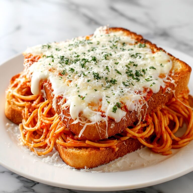 Spaghetti Stuffed Garlic Bread Recipe