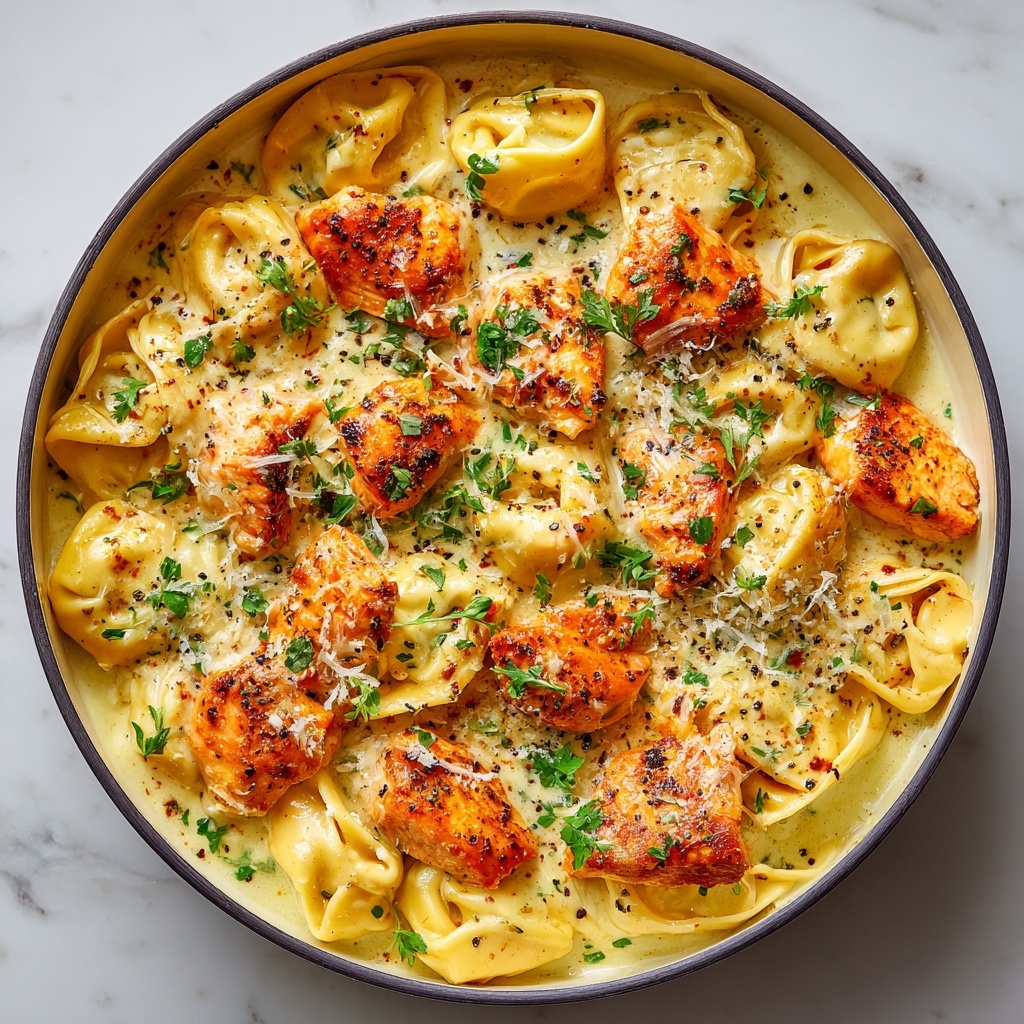 Buffalo Chicken Tortellini Alfredo Recipe - Recipe Image