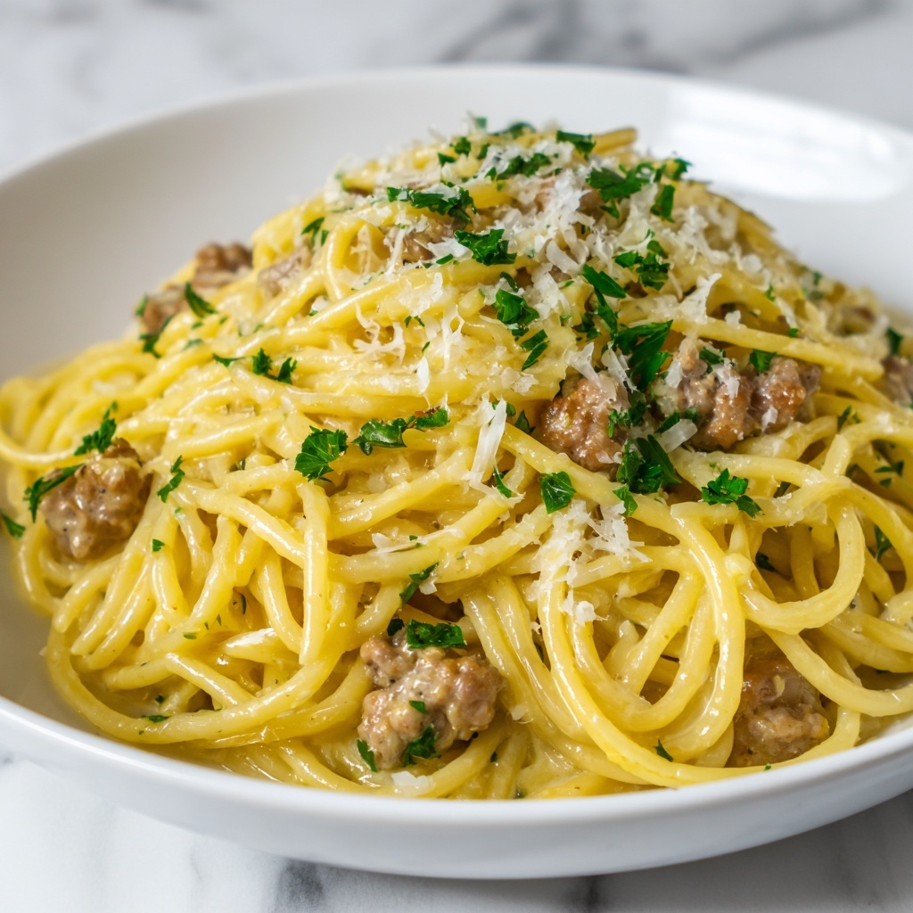 Cheesy Garlic Butter Linguine Pasta Recipe - Recipe Image