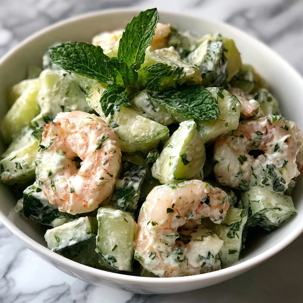 Creamy Cucumber Shrimp Salad Recipe - Recipe Image