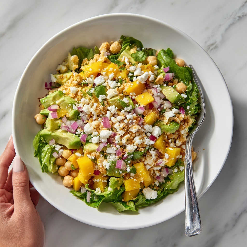 Chopped Salad with Chickpeas, Feta, and Avocado Recipe - Recipe Image