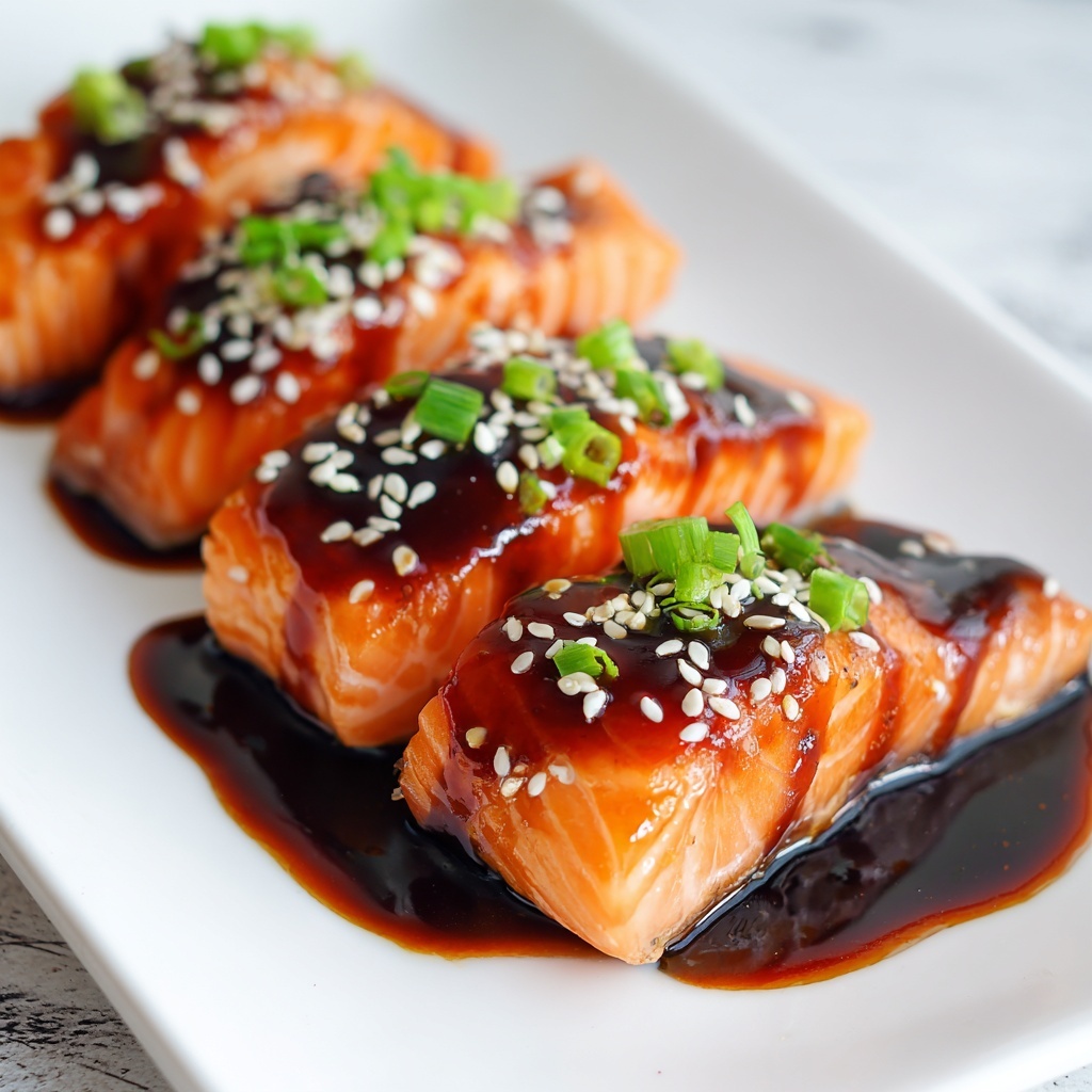 Teriyaki Salmon Baked in a Homemade Sauce Recipe - Recipe Image
