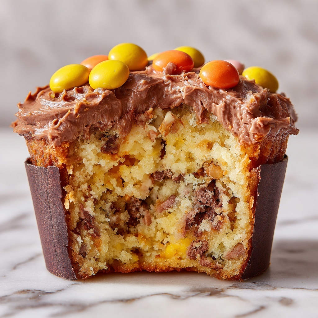Gooey Chocolate Peanut Butter Cupcakes Recipe - Recipe Image