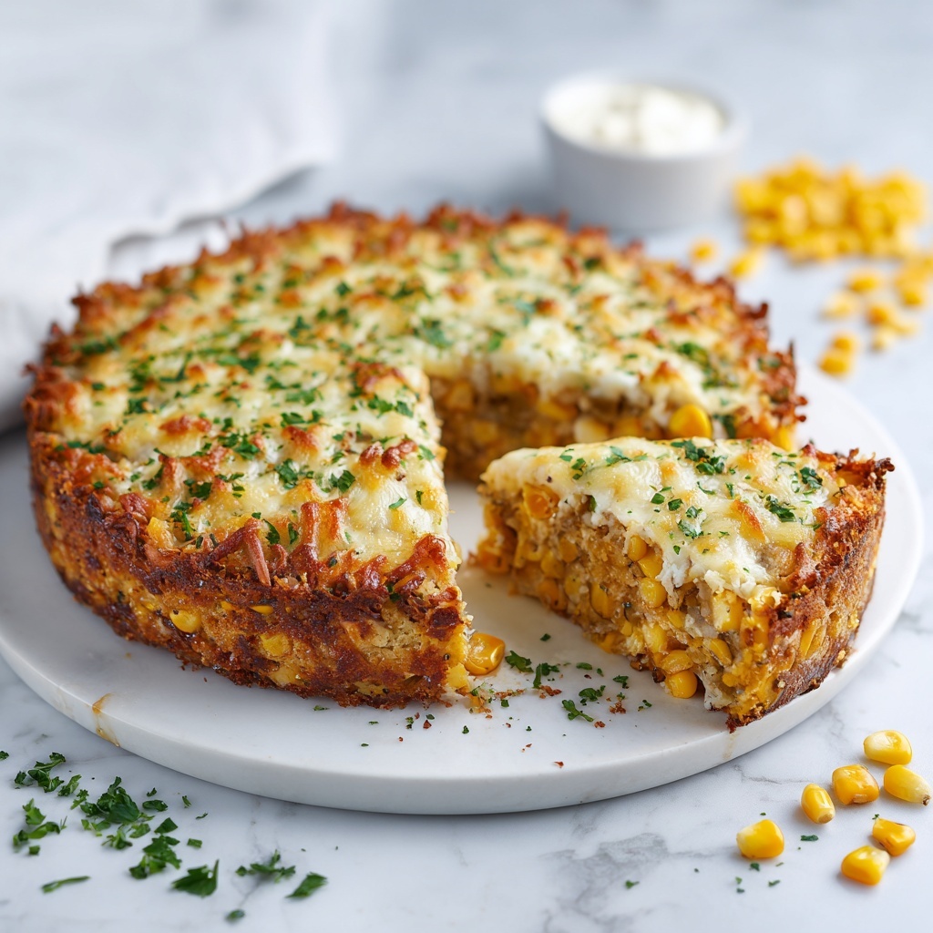 Cheesy Cream Cheese Corn Casserole Recipe - Recipe Image