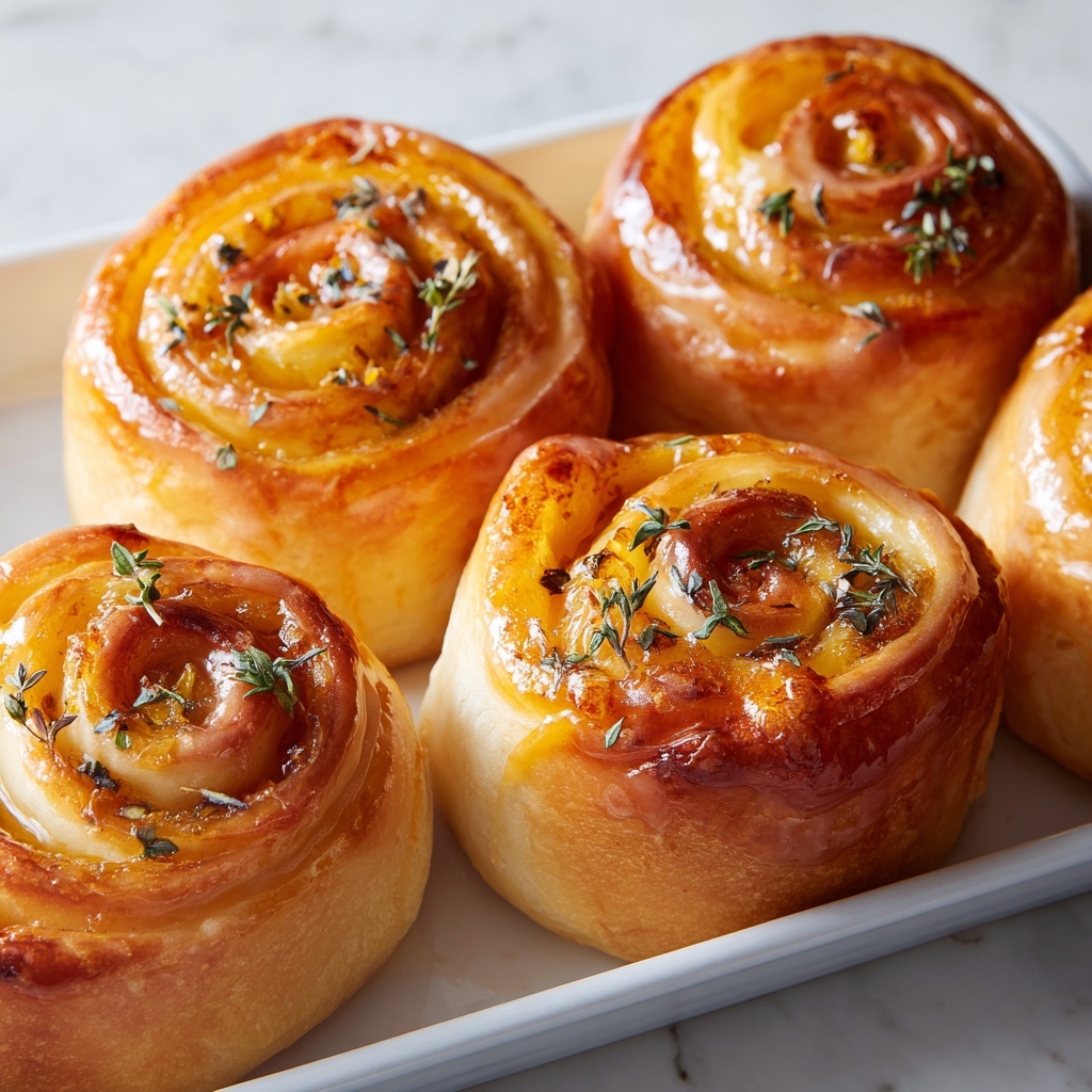 Peachy Cinnamon Rolls Recipe - Recipe Image