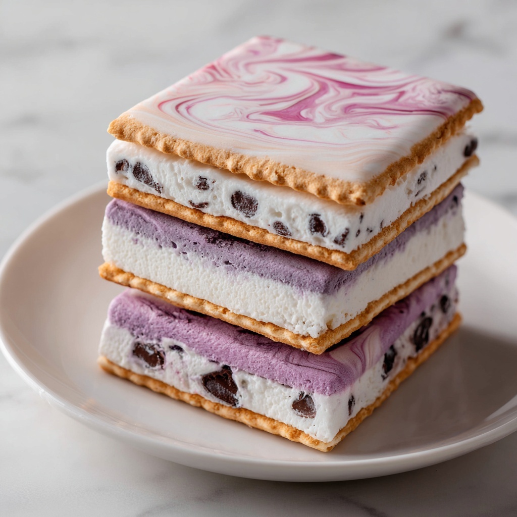 Glow Swirl Ice Cream Sandwiches Recipe - Recipe Image