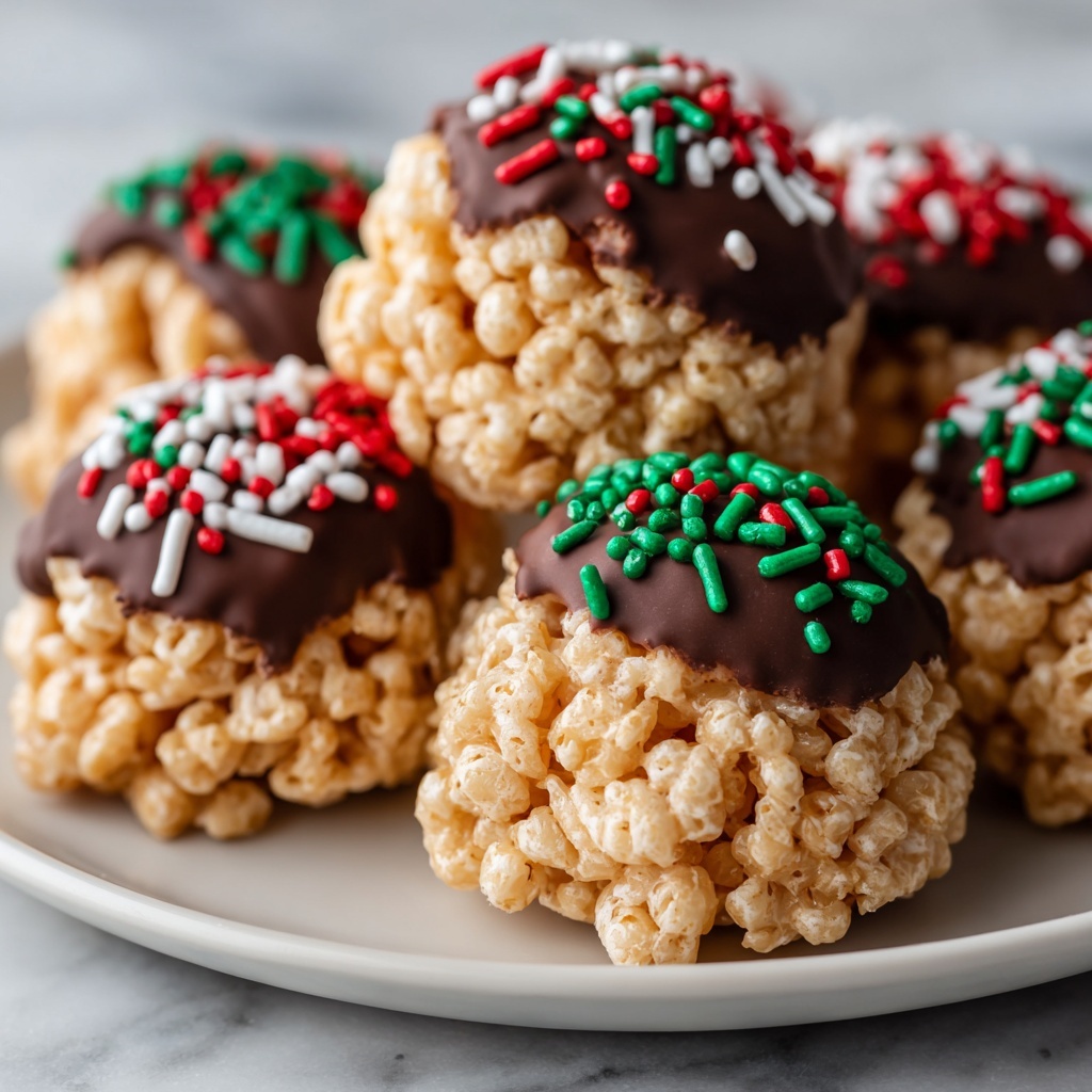 Rice Krispie Christmas Puddings Recipe - Recipe Image