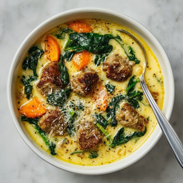 Creamy Parmesan Italian Sausage Soup Recipe