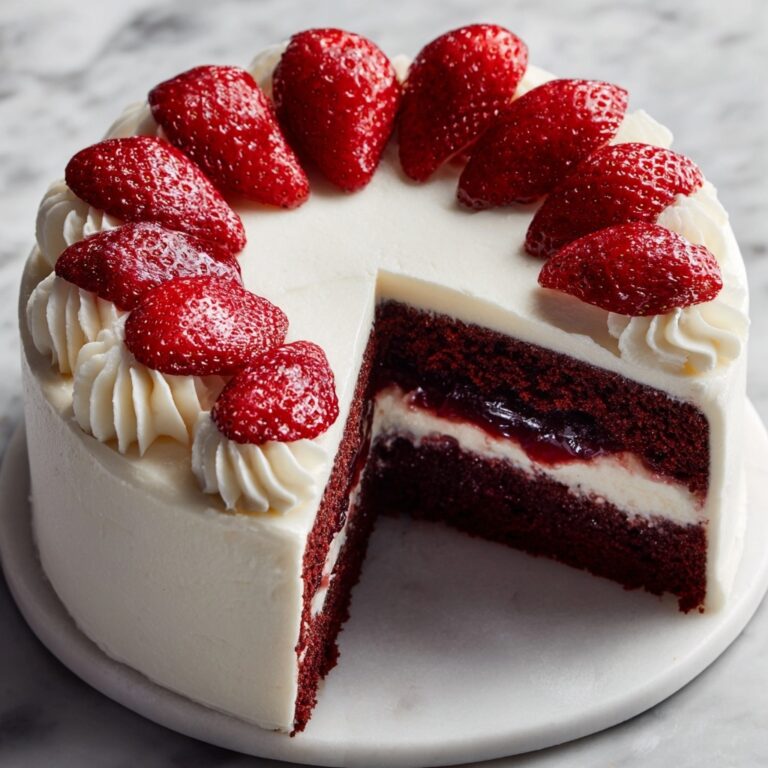 Red Velvet Strawberry Cheesecake Recipe