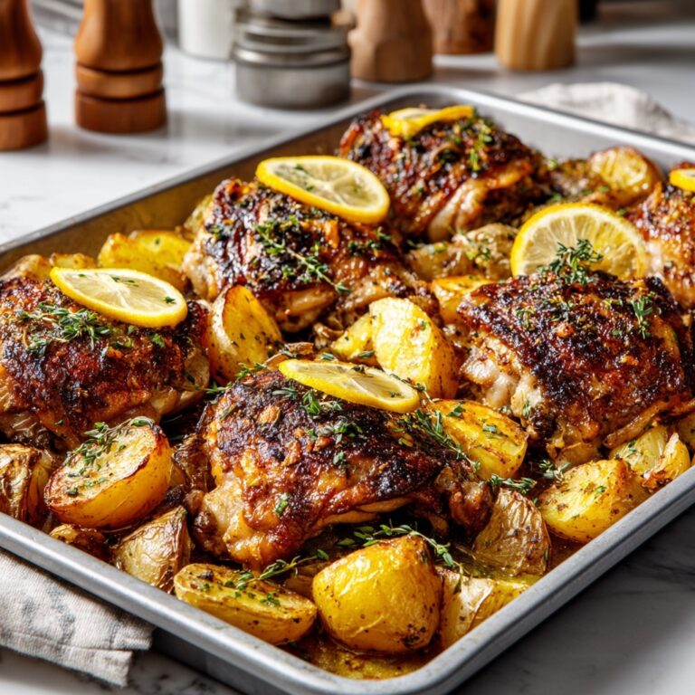 One Pan Greek Lemon Chicken and Potatoes Recipe