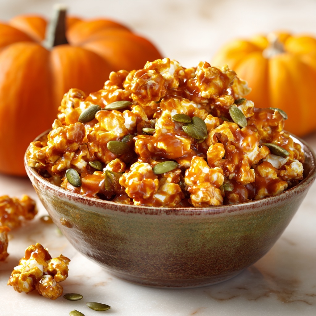 Pumpkin Spice Caramel Popcorn Recipe - Recipe Image