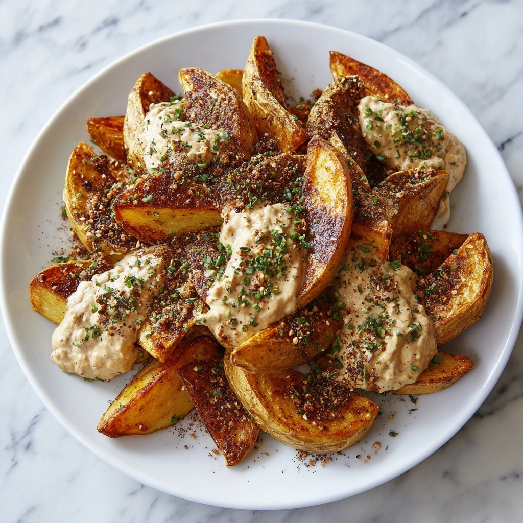 Roasted Potatoes in a Melted Goat Cheese Dressing Recipe - Recipe Image