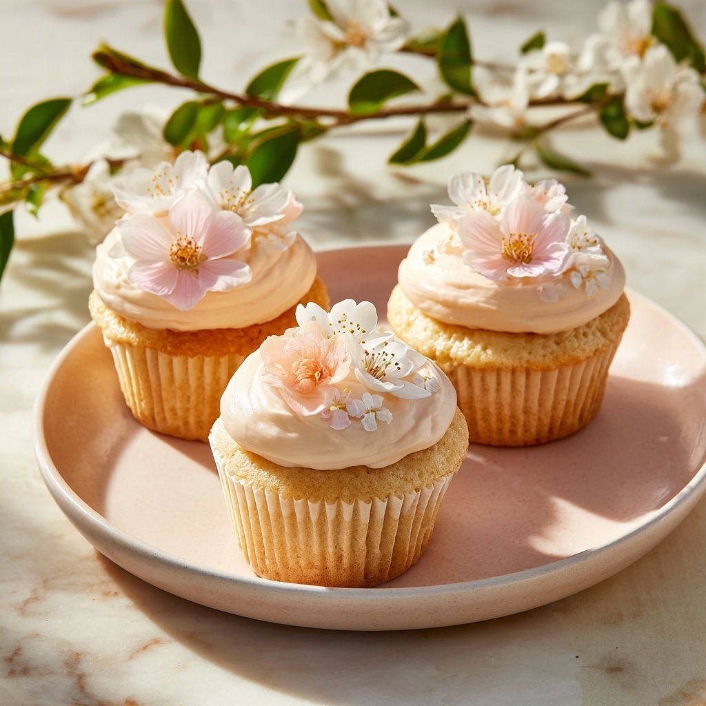 Cherry Blossom Cupcakes Recipe - Recipe Image