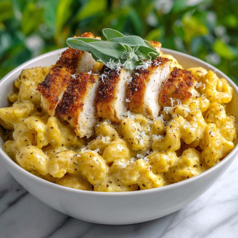 Pumpkin and Roasted Garlic Cream Sauce Fettuccine with Grilled Sage-Rubbed Chicken Recipe