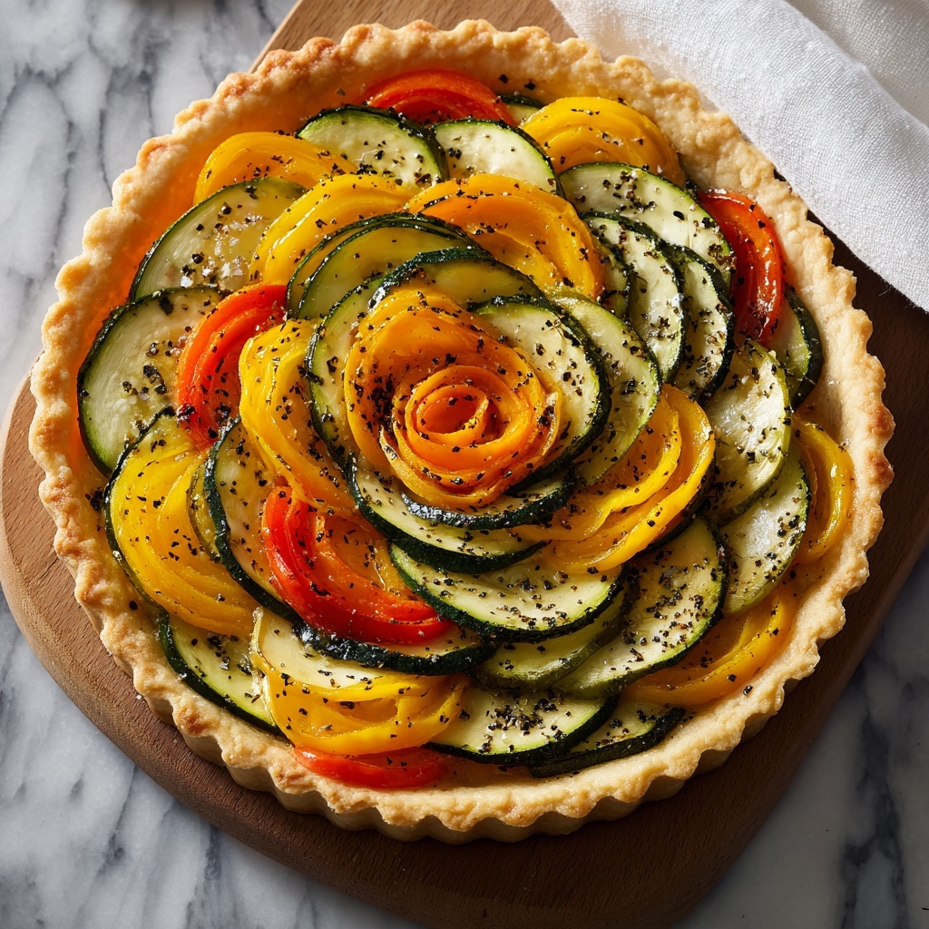 Vegetable Tart in Buttery Puff Pastry Recipe - Recipe Image