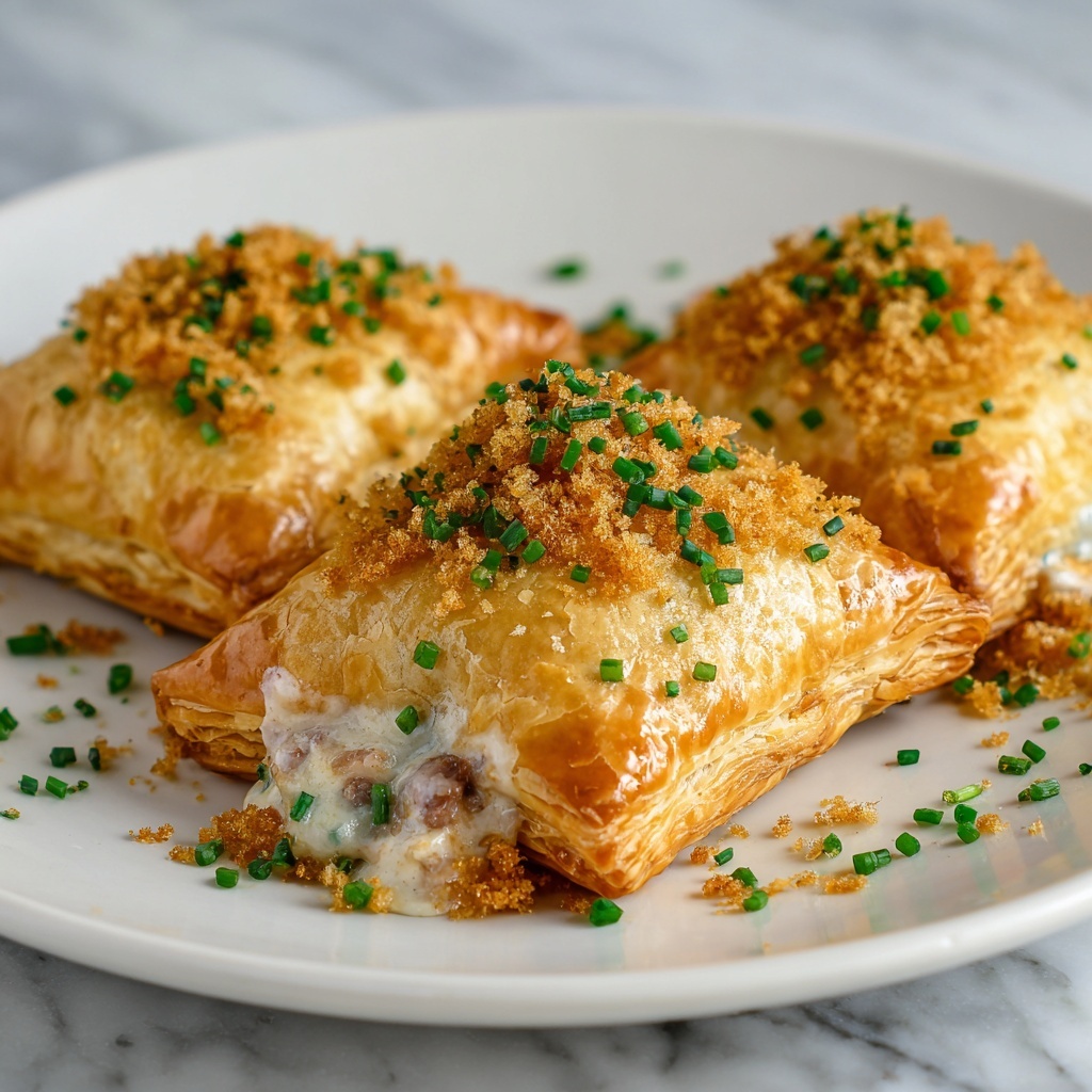 Chicken Pillows with Creamy Parmesan Sauce Recipe - Recipe Image