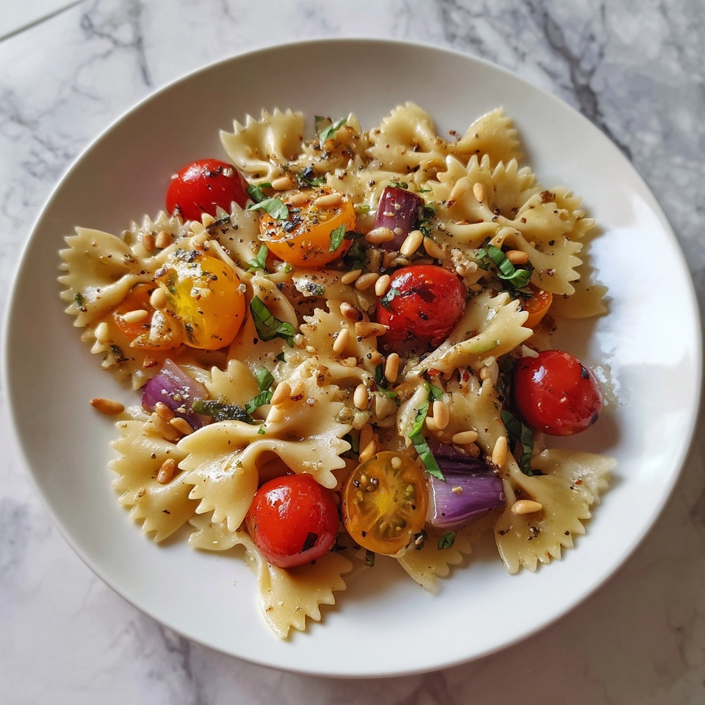 Bruschetta Pasta Salad Recipe - Recipe Image