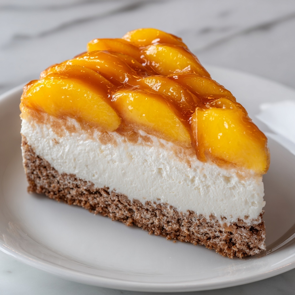 Peach Cobbler Cheesecake Fusion Recipe - Recipe Image