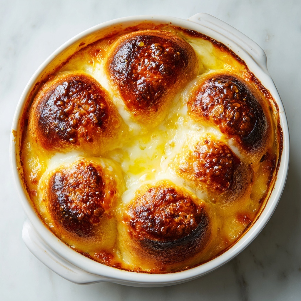 Chicken Crescent Roll Ups with Creamy Cheddar Sauce Recipe - Recipe Image