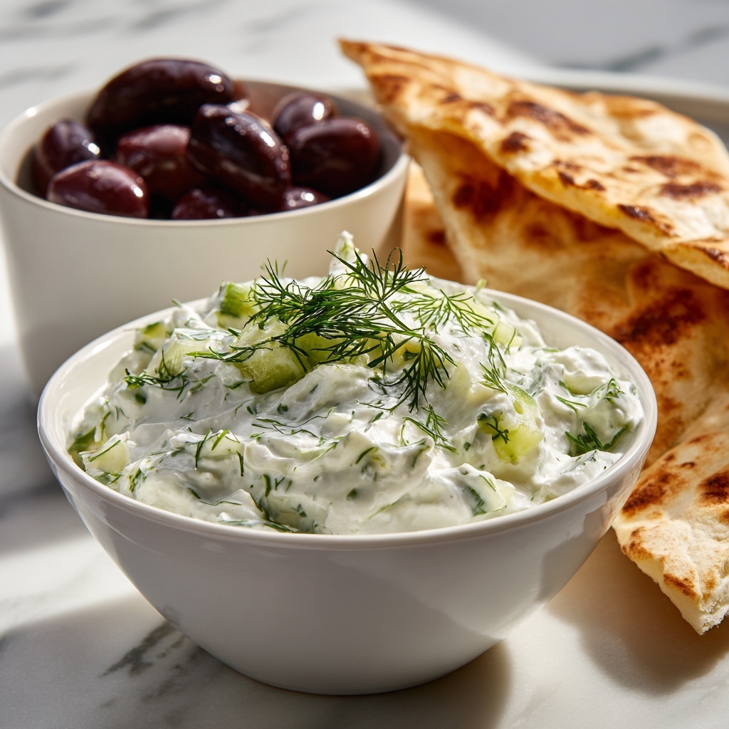 Authentic Greek Tzatziki Recipe - Recipe Image