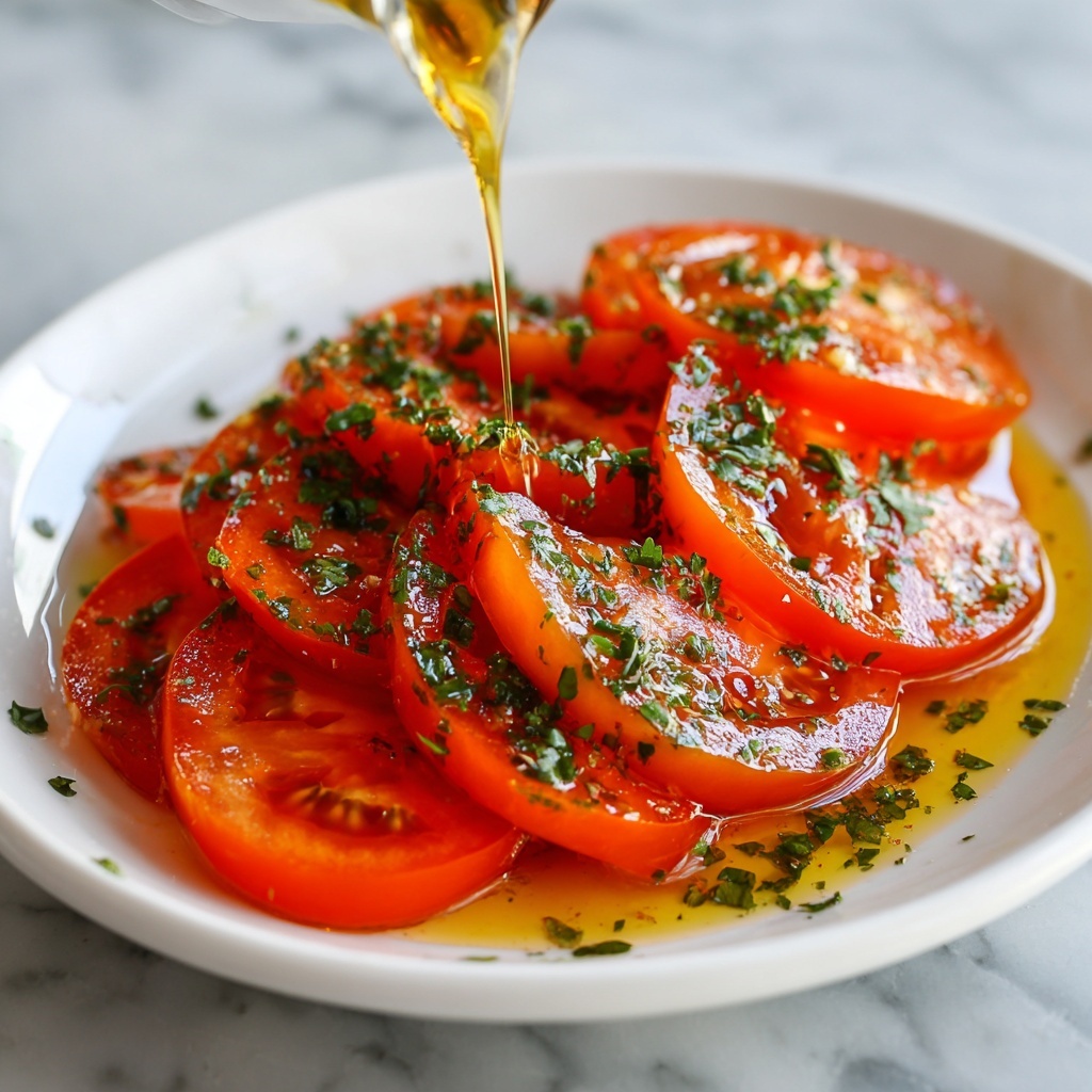 Greek Marinated Tomatoes Recipe - Recipe Image