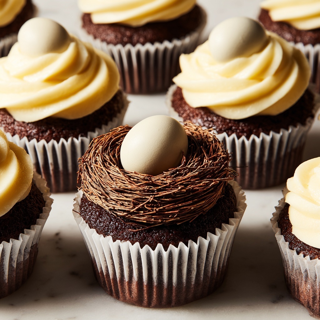 Bird's Nest Cupcakes Recipe - Recipe Image