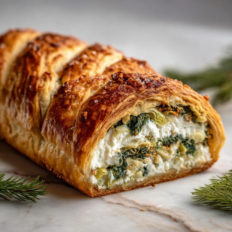 Spinach Artichoke Dip Pull-Apart Christmas Bread Recipe