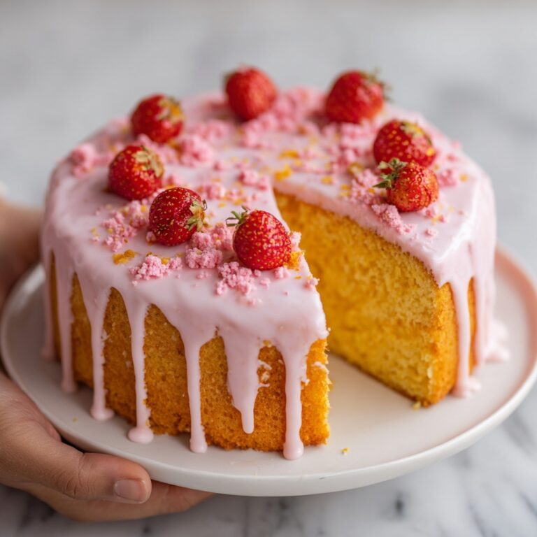 Strawberry Cheesecake Bundt Cake Recipe