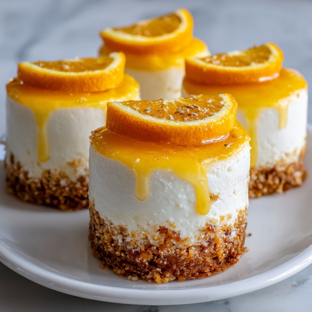 Orange Creamsicle Mini Cheesecakes Recipe - Recipe Image