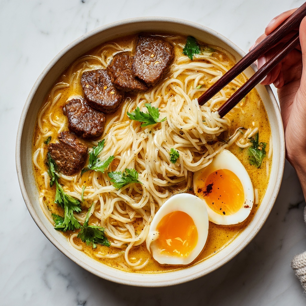 Spicy Coconut Curry Ramen Recipe - Recipe Image