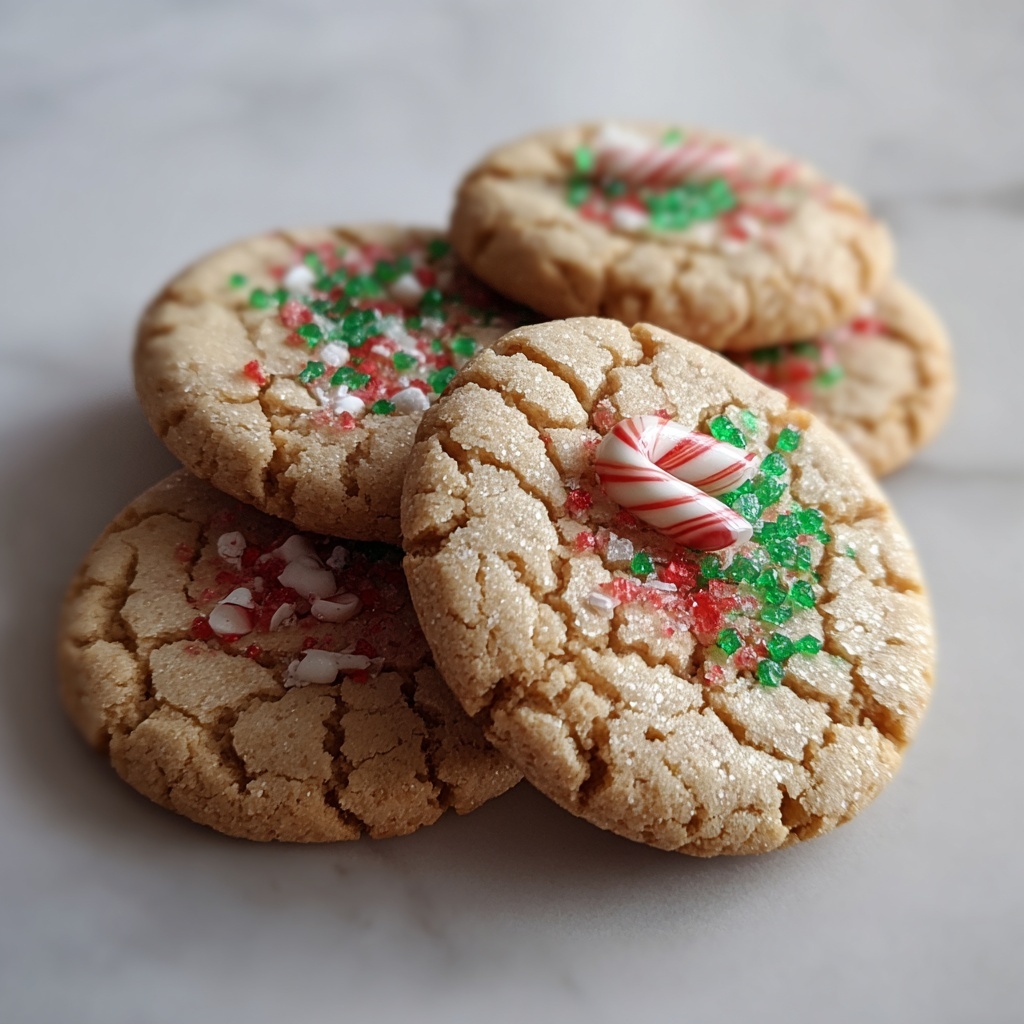 Candy Cane Kiss Cookies Recipe - Recipe Image