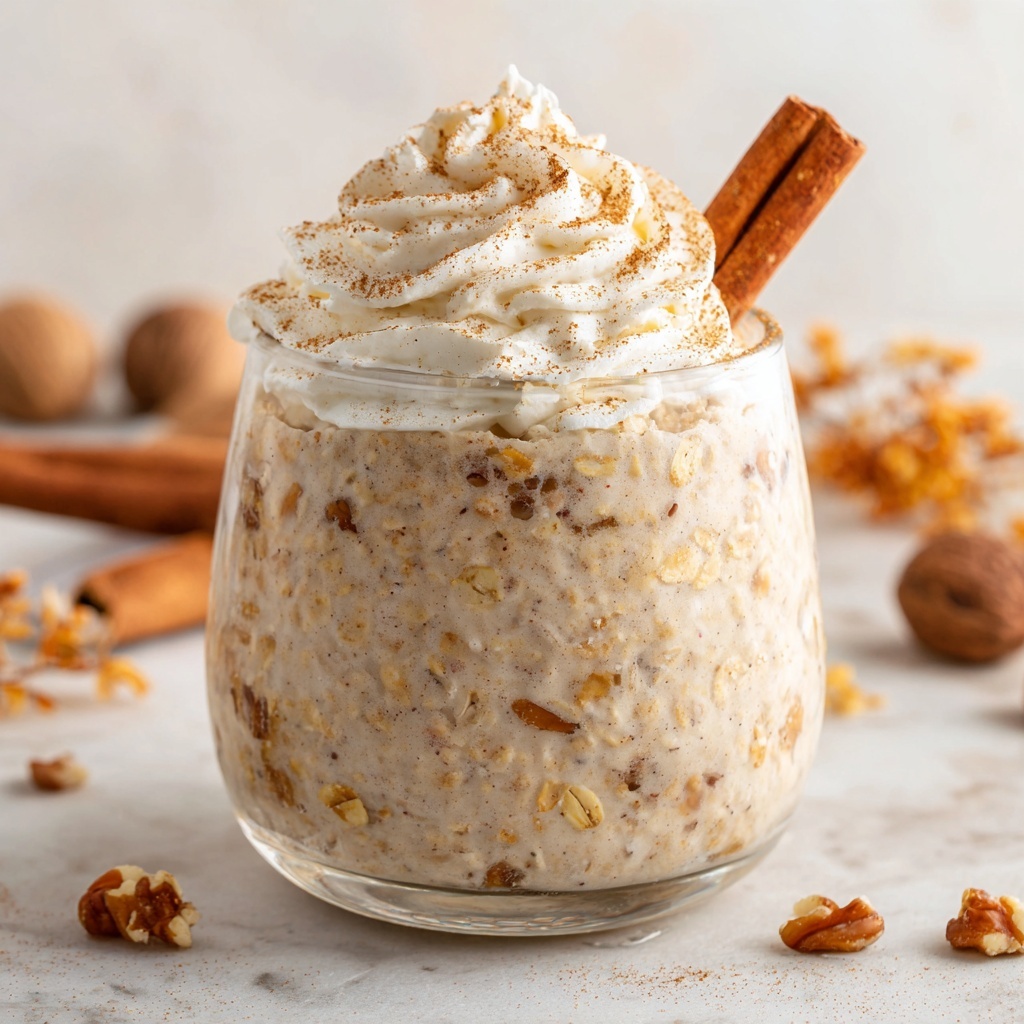 Cinnamon Roll Overnight Oats Recipe - Recipe Image