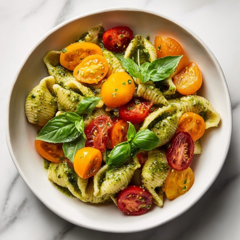 Pesto Pasta Salad with Zucchini and Basil Recipe