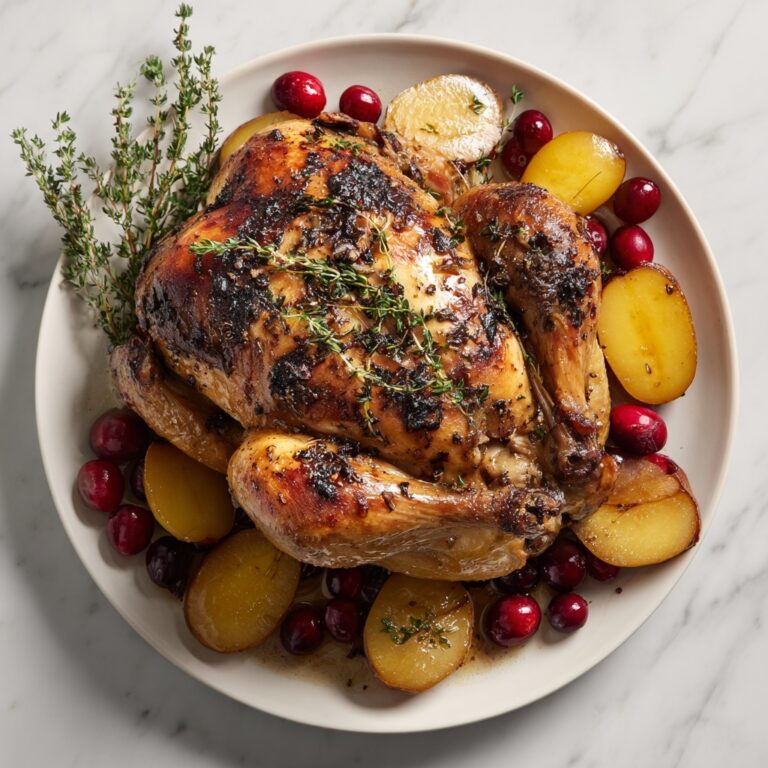 Apple & Cranberry Roasted Chicken Recipe