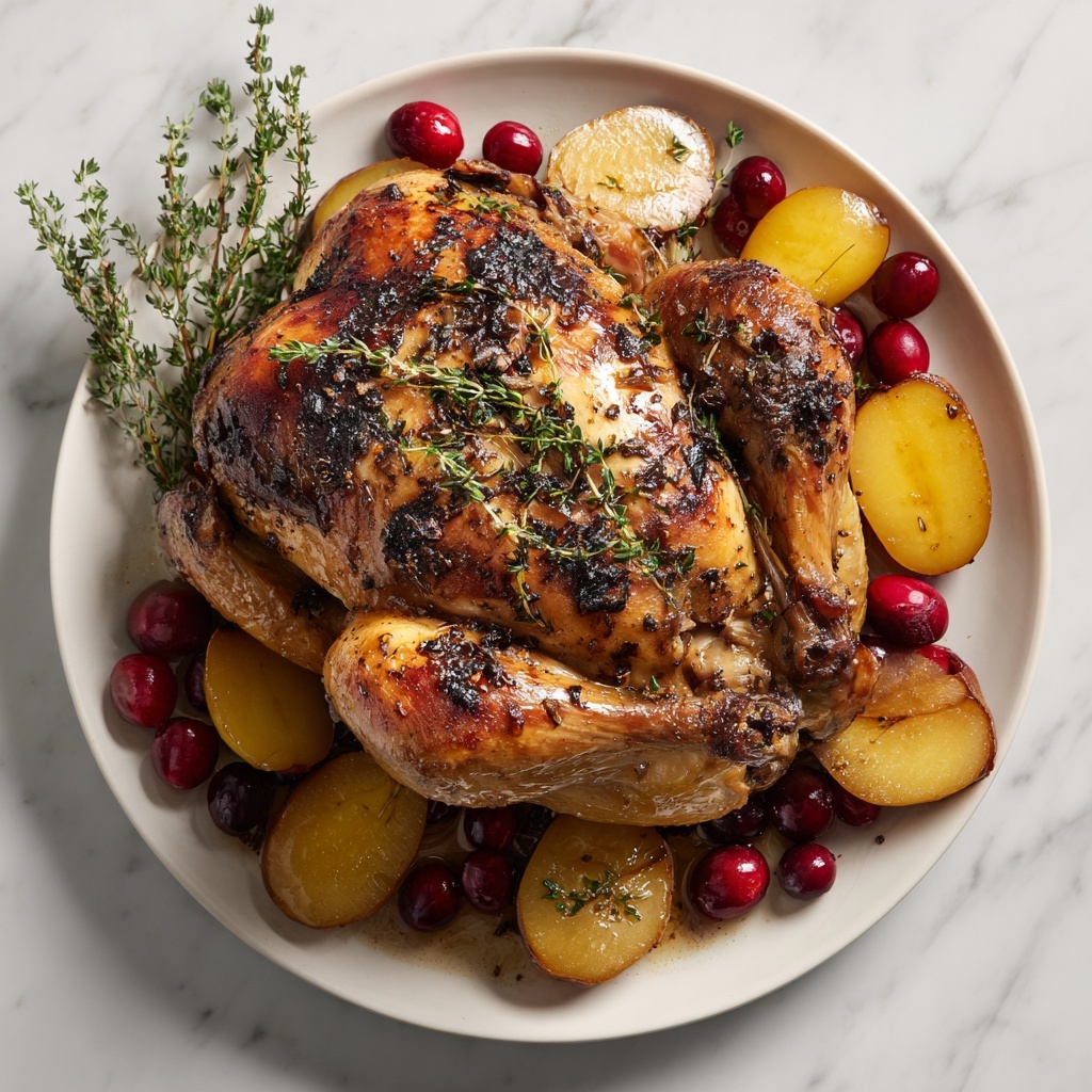 Apple & Cranberry Roasted Chicken Recipe - Recipe Image