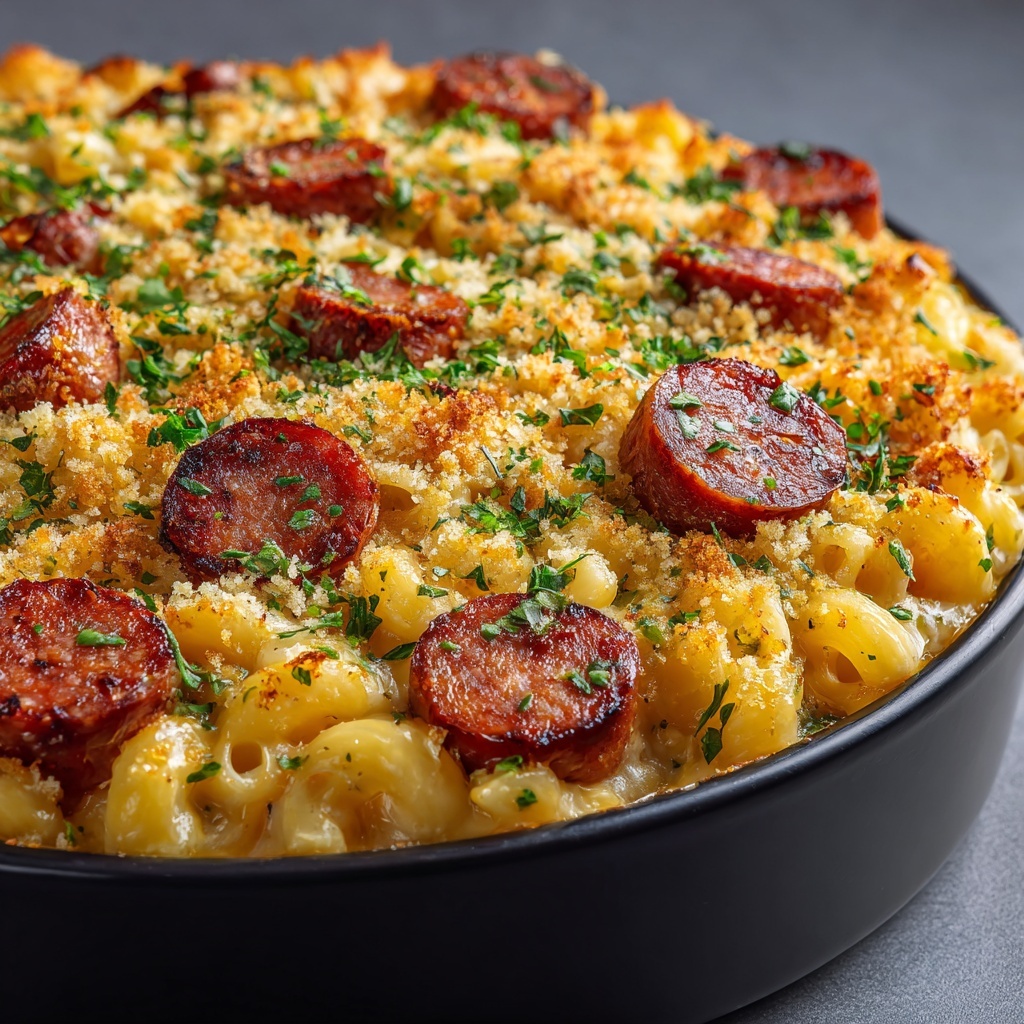 Cheesy Kielbasa Hashbrown Casserole Recipe - Recipe Image