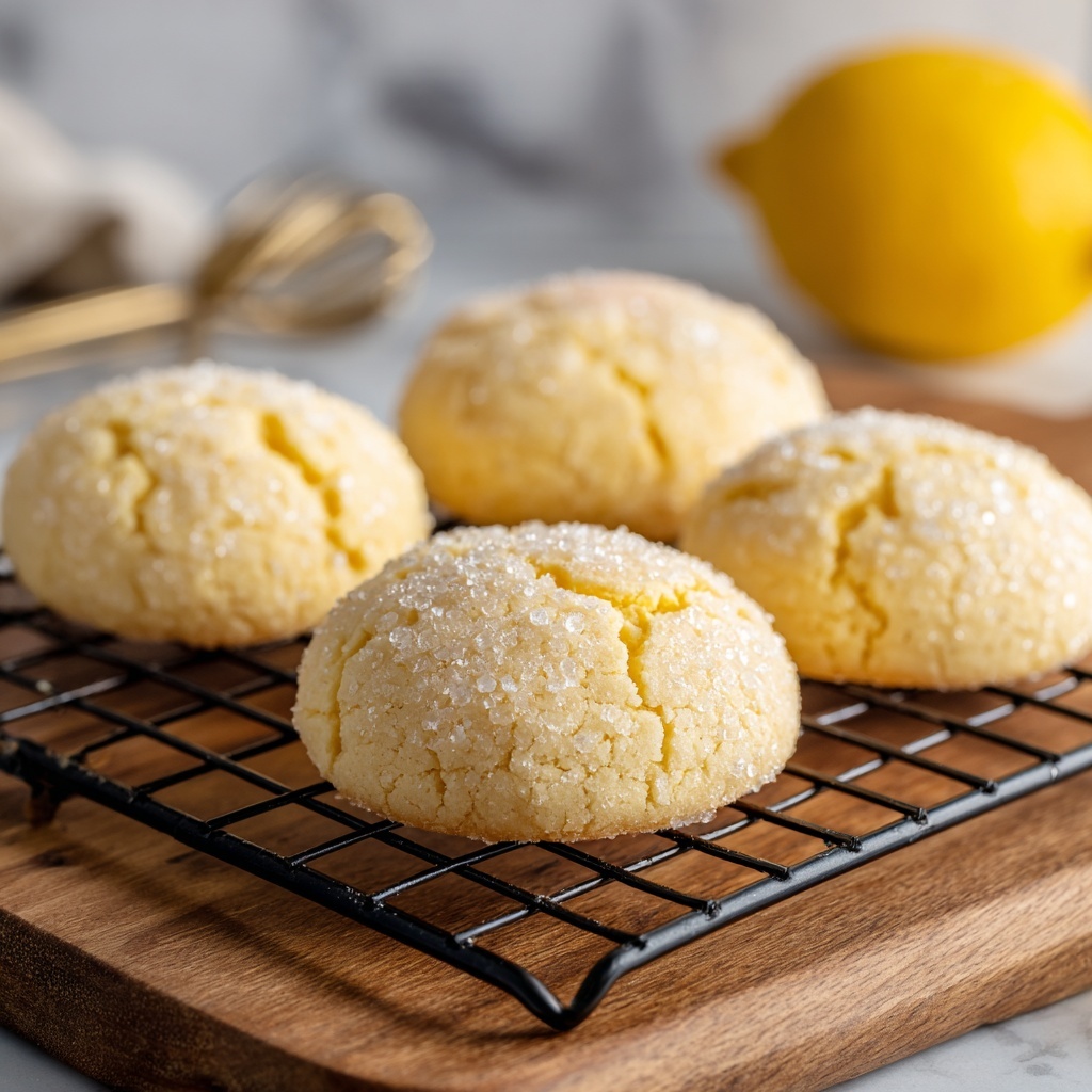 Lemon Crinkle Cookies Recipe - Recipe Image