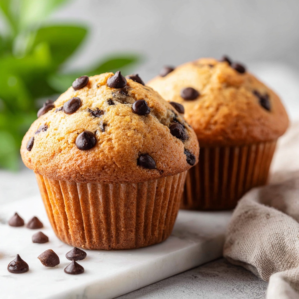 Vegan Chocolate Chip Muffins Recipe - Recipe Image