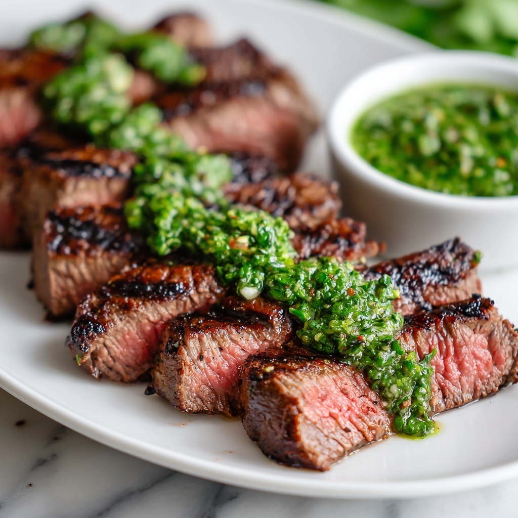 Grilled Steak with Chimichurri Sauce Recipe - Recipe Image