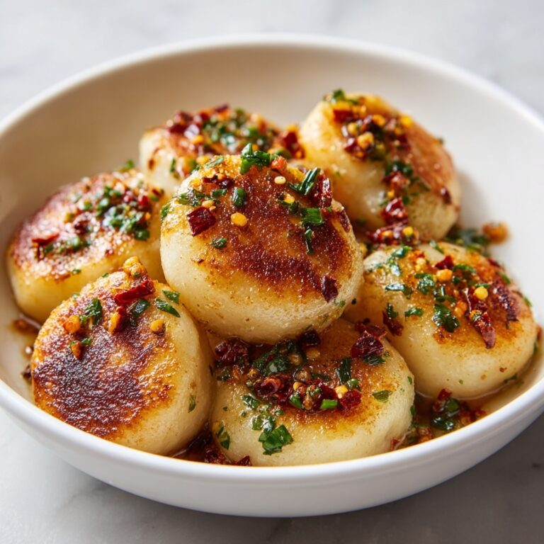 Chilli Stuffed Garlic Dough Balls Recipe
