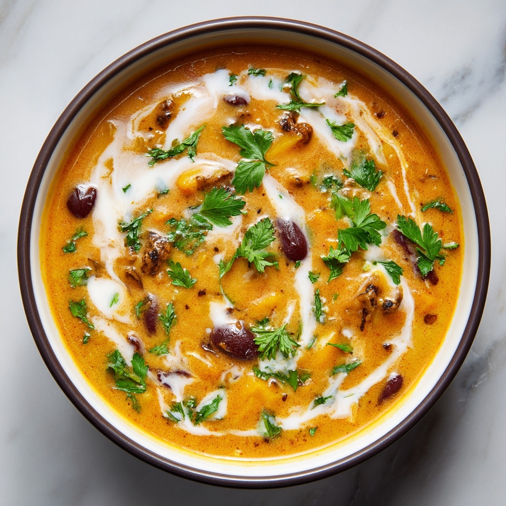 Black Bean Pumpkin and Butternut Squash Soup with Cream Cheese Recipe - Recipe Image