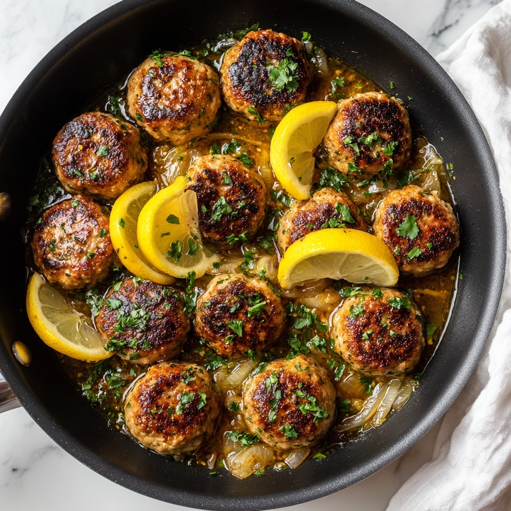 Chicken Piccata Meatballs Recipe - Recipe Image