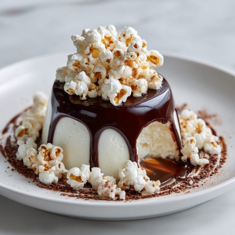 Caramel Popcorn Chocolate Dome Recipe