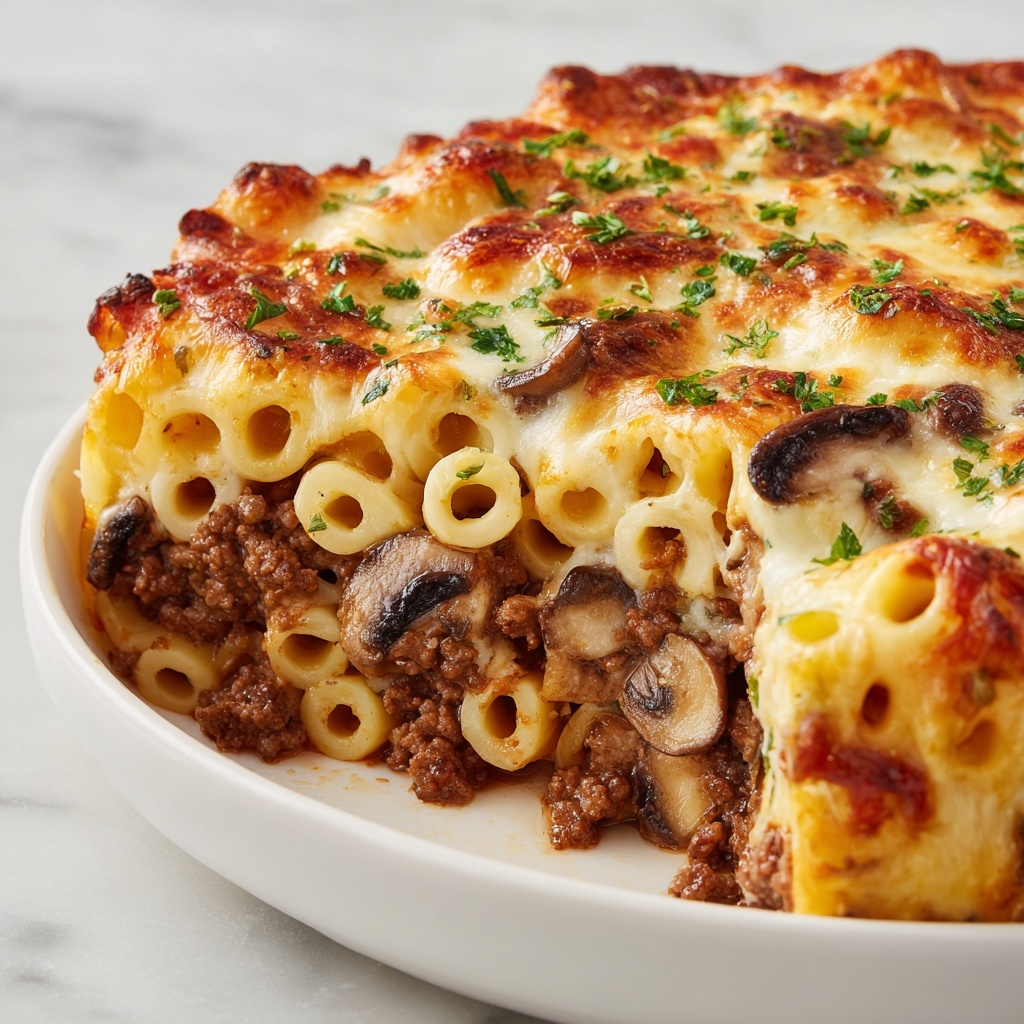 Cheesy Ground Beef & Rice Casserole Recipe - Recipe Image