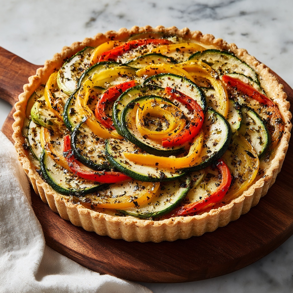 Vegetable Tart in Buttery Puff Pastry Recipe - Recipe Image