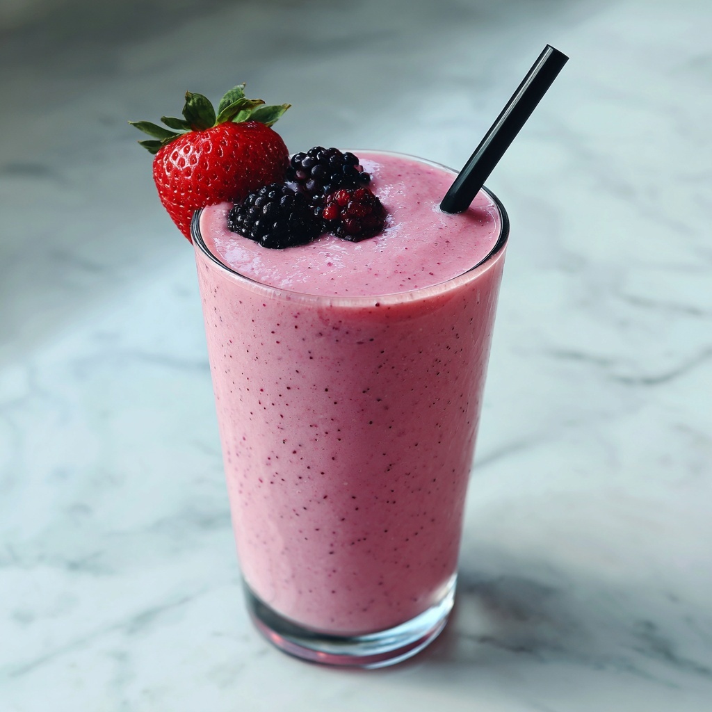 Fat Burning Strawberry Smoothie Recipe - Recipe Image