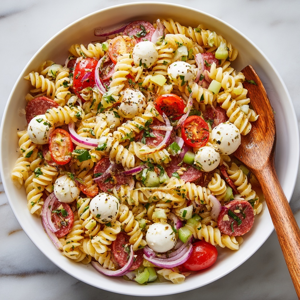 Italian Dressing Pasta Salad Recipe - Recipe Image