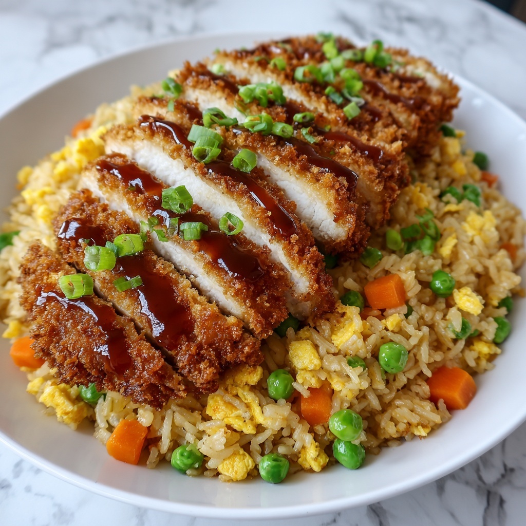 Crispy Saucy Chicken with Vegetable Fried Rice Recipe - Recipe Image
