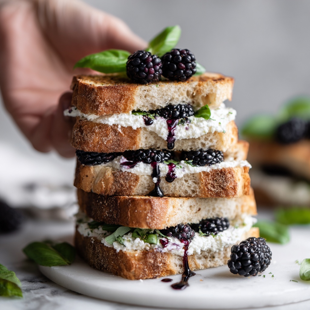 Blackberry Balsamic & Brie Grilled Cheese Recipe - Recipe Image